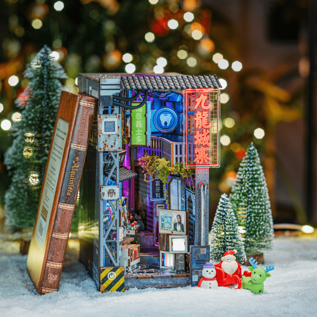 Kowloon 2049™ Neon Miniature Alley (DIY Kit) – Build Your Own Cyberpunk Diorama